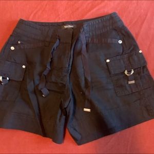 WHBM black cotton shorts